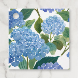Etiquetas Para Lembrancinhas Hortênsias Azuis Floral Aquarela