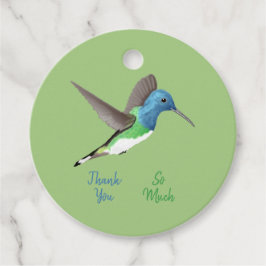 Etiquetas Para Lembrancinhas Hovering Jacobin Hummingbird - transparente.