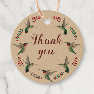 Etiquetas Para Lembrancinhas Hummingbird Obrigado