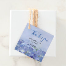 Hydrangea Blue Florals Agradeço a Tag Favorita