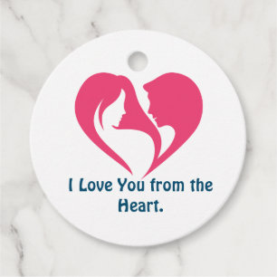 Etiquetas Para Lembrancinhas I Love You from the Heart.