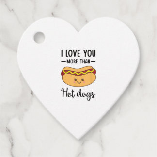 Etiquetas Para Lembrancinhas I Love You More Than Hot Dogs Funny Sausage Pun