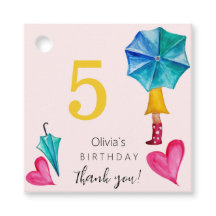 Ilustração de Aquarela de Menina SUmbrella Bonita