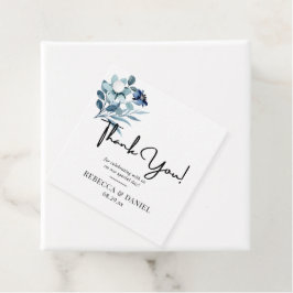 Etiquetas Para Lembrancinhas Ilustração de Aquarela Rústica com Buquê Floral Az