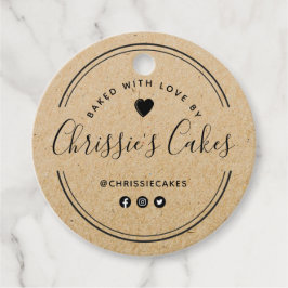 Etiquetas Para Lembrancinhas inscrição em kraft de padaria personalizada