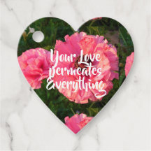 Inspirational Pink Love Cote Floral Flor Heart