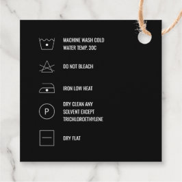 Etiquetas Para Lembrancinhas Instruções de limpeza Cartão de travamento do aten