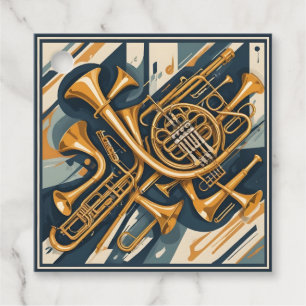 Etiquetas Para Lembrancinhas Instrumentos Musicais de Texto Personalizado