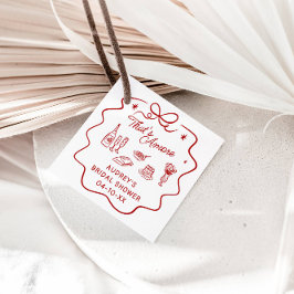 Etiquetas Para Lembrancinhas Isso é Amore, Chuveiro Personalizado Vermelho Dood