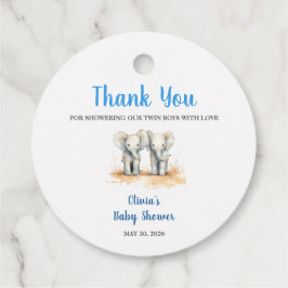 Etiquetas Para Lembrancinhas It's twin Boys Baby Shower Favour Tags