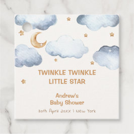 Etiquetas Para Lembrancinhas Ivory Moon Stars Twinkle Chá de fraldas