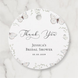 Etiquetas Para Lembrancinhas Jardim da Borboleta Branca Casamento Agradecimento