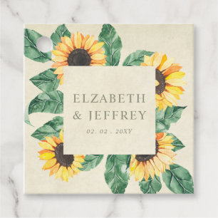Etiquetas Para Lembrancinhas Jardim de Girassóis Elegantes Florais Casamento