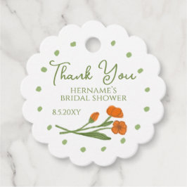 Etiquetas Para Lembrancinhas Jardim Floral Verde Laranja Caprichoso 02