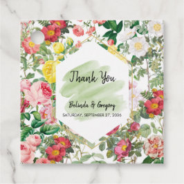 Etiquetas Para Lembrancinhas Jardim Floral, Watercolor e Presente Geométrico