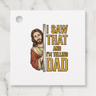 Etiquetas Para Lembrancinhas Jesus engraçado eu vi aquilo e vou contar ao papai
