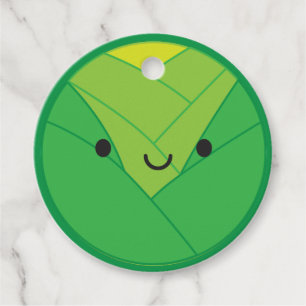 Etiquetas Para Lembrancinhas Kawaii Bruxelas Sprout / Cabbage