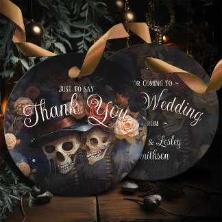 Etiquetas Para Lembrancinhas Kissing Skeletons Spooky Vintage Casamento Gótico
