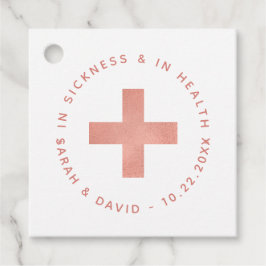 Etiquetas Para Lembrancinhas Kit Ressaca de Saúde e Doença Rosa Dourado