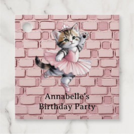 Etiquetas Para Lembrancinhas Kitten Ballerina Birthday Party Thank You