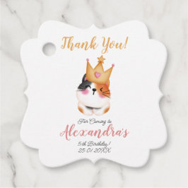 Etiquetas Para Lembrancinhas Kitten Meow Crown Girl Kitty