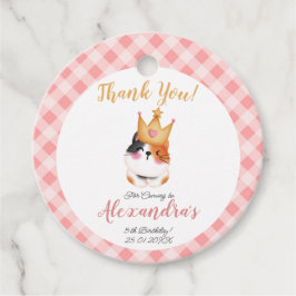 Etiquetas Para Lembrancinhas Kitten Meow Crown Girl Kitty