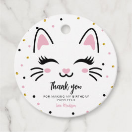 Etiquetas Para Lembrancinhas Kitty Cat Purrfect Birthday Obrigado Marcas Favori