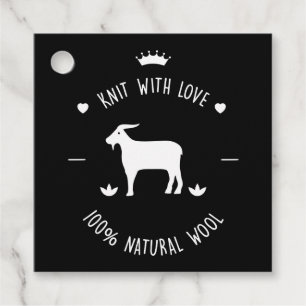 Etiquetas Para Lembrancinhas Knit com amor   100% Lã natural