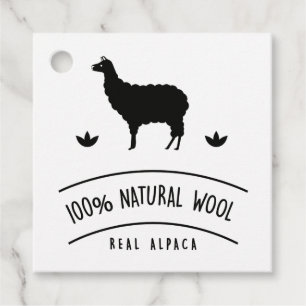 Etiquetas Para Lembrancinhas Lã natural   Real Alpaca
