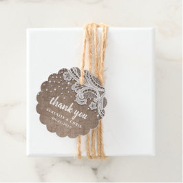 Etiquetas Para Lembrancinhas lace de burlap brilhando obrigado de casamento apr