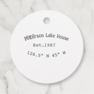 Etiquetas Para Lembrancinhas Lago House ets. Data ano em que as coordenadas per