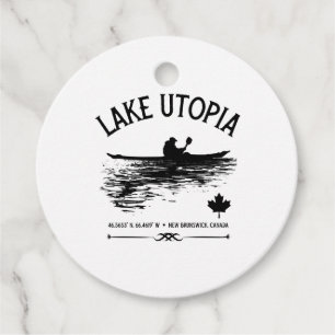Etiquetas Para Lembrancinhas Lago Utopia New Brunswick Canadá Lagos - Caiaqueir