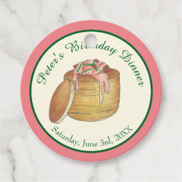 Etiquetas Para Lembrancinhas Lagosta Newberg, Partido Janto dos Produtos do Mar