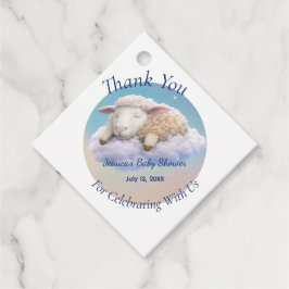 Etiquetas Para Lembrancinhas Lamb No Chá de fraldas Das Nuvens