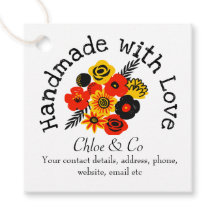 Laranja, Flor Amarelo Feita À Mão Com Amor Obrigad