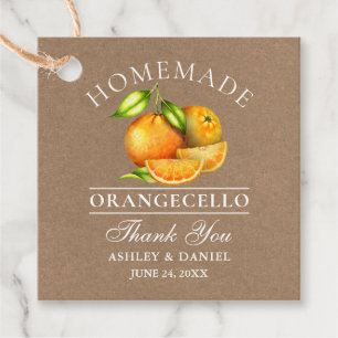 Etiquetas Para Lembrancinhas Laranjas Aquáticas Orangecello Wedding Kraft