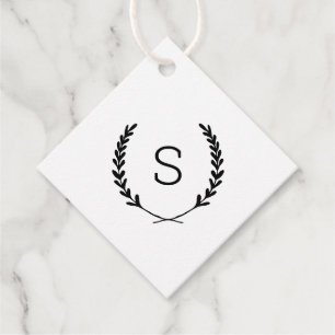 Etiquetas Para Lembrancinhas Laurel Crest Wedding Monograma Obrigado Marcas Fav