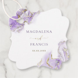 Etiquetas Para Lembrancinhas lavanda dourada mármore do casamento Favoritos