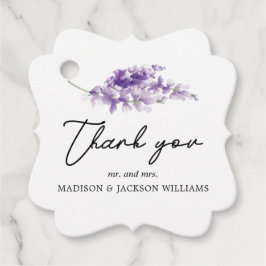 Etiquetas Para Lembrancinhas Lavanda Elegante de Casamento Personalizado
