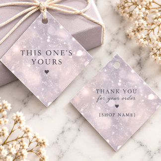 Etiquetas Para Lembrancinhas Lavender Snowfall Diamond Obrigado Negócios