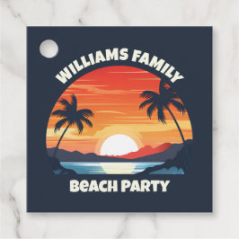 Etiquetas Para Lembrancinhas Legal Costume Palm Tres Beach Party Blue