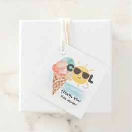 Etiquetas Para Lembrancinhas Legal Verão | Sorvete de praia tropical