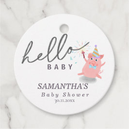 Etiquetas Para Lembrancinhas leitão Caligrafia Chamada Baby Shower Olá bebê