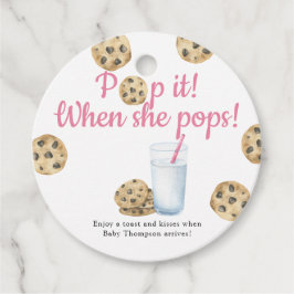 Etiquetas Para Lembrancinhas Leite e biscoitos Pop! Quando ela pop