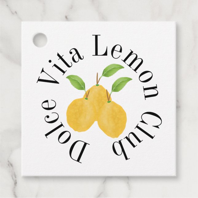 Etiquetas Para Lembrancinhas Lemon Bloom Collection (Frente)
