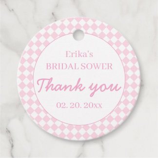 Etiquetas Para Lembrancinhas Light Pink Bridal Shower Thank You Favor Tag
