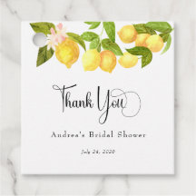 Limão e Verdura | Agradecimento Chá de Noiva