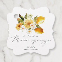 Etiquetas Para Lembrancinhas Limão moderno, ela encontrou seu grande amor