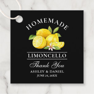 Etiquetas Para Lembrancinhas Limões de Aquarelas Limões Limoncello Obrigados