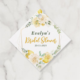 Etiquetas Para Lembrancinhas limões Eucalipto Rosa Chá de Bebê Obrigada